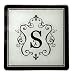 Monogram Elegant Glass Trivet - S