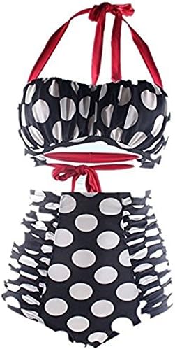 TaoKing New Fashion Bikini Womens High Waist Retro Swimsuit Plus Size Bathing Suits