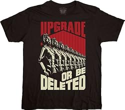 Dr. Who Upgrade or Be Deleted Black T-shirt Tee