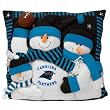 Carolina Panthers Snowman Family Pillow