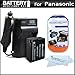 Battery And Charger Kit For Panasonic Lumix DMC-FZ200, DMC-FZ200K, DMC-G5, DMC-G5KK, DMC-G5KS, DMC-GH2 Digital Camera Includes Extended (1500 Mah) Replacement DMW-BLC12 Battery + AC/DC Travel Charger + LCD Screen Protectors + MicroFiber Cleaning Cloth