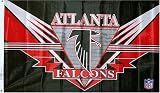 Atlanta FalconsEndzone NFL 3 ft by 5 ft Flag [VERY HIGH QUALITY NYLON]