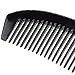 Outop Black Ox Horn Hair Comb, Wide Tooth, Pocket Comb