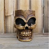 Skeleton / Skull Wood Carved Ashtray, Small