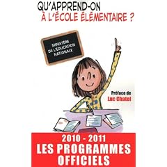 Qu'apprend-on � l'�cole �l�menentaire
