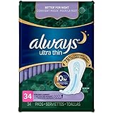 Always Extra Heavy Overnight Pads With Flexi-Wings - 34 Ct