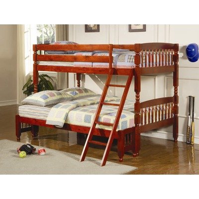 Dayton Twin/Full Bunk Bed in Cherry
