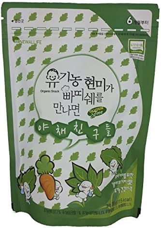 RENEWALLIFE Organic Patissier Brown Rice Vegetable 30g Green (3 Packs)