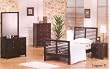 Contemporary Lugano 2 Twin Bed/Nightstand/Mirror/Drss