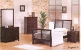 Contemporary Lugano 2 Twin Bed/Nightstand/Mirror/Drss