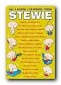 Family Guy Stewie All I Know 24X36 Wall Poster 24301