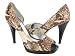 JS by Jessica Simpson Hannah D'Orsay Leather Snake-Like Peep Toe Sexy Pumps