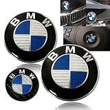 1986-1992 BMW E30 3-Series M3 Blue Carbon Hood - Trunk - Steering Wheel Emblems Set by BMW