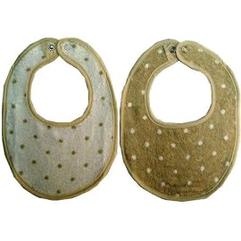 ドット柄無撚糸タオルスタイ 2P ベージュ