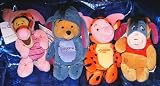 Disney's Winnie the Pooh Set of Four 7 Plush Beanies