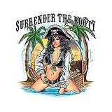 Surrender The Booty - Pirates, Skulls, and Scary Premium T-Shirt