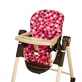 Wupzey Highchair Seat Cover- waterproof - Pink Polka Dot
