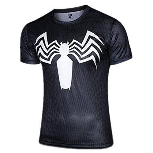 WUKE Men's Spider Man Short T-shirt