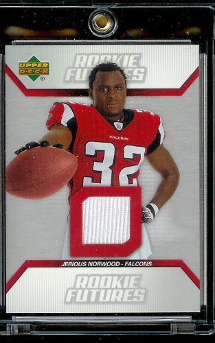 2006 Upper Deck Jerious Norwood Rookie Futures Jersey Atlanta Falcons Football Card - Mint Condition - Shipped In Protective Display Case