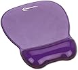 Gel Mouse Pad w/Wrist Rest, Nonskid Base, 8-1/4 x 9-5/8 in., Purple