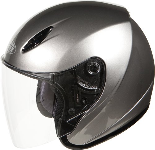 GMAX GM17 Open Face Motorcycle Helmet Titanium Size Large On Sale