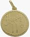 10K Yellow Gold Happy #11 Age Expression Pendant with chain