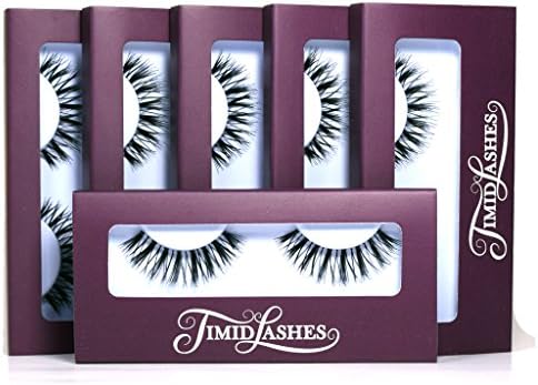 Whisper by Timid Lashes |Six-Pack Premium Quality False Eyelashes