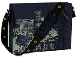 Laurex Notebook/Laptop/Messenger Bag (Navy Grunge)