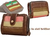 （ラ シェル）La ciel briller 2 二つ折り 財布 PK/BR/ピンク／ブラウン(DKW-90038PKBR)