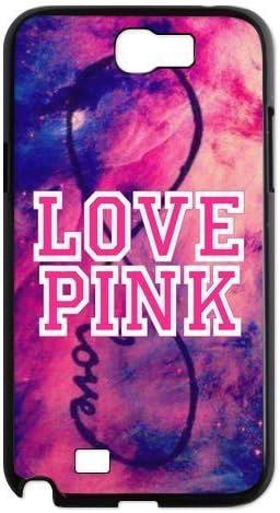 DiyCaseStore Galaxy Nebula Infinity Love Pink Samsung Galaxy Note 2 N7100 Hard Case Cover Protector Christmas Gift Idea
