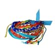 Evil Eye Beads and Braided Adjustable Fashion Bracelet