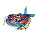 Evil Eye Beads and Braided Adjustable Fashion Bracelet