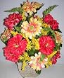 18" Artificial Zinnia Arrangement