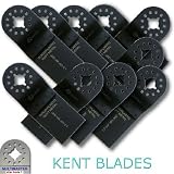 KENT 10pcs E-Cut Blades For Soft Metal, Fits Fein Multimaster, FMM250Q, Bosch, Chicago, Secco, Milwaukee