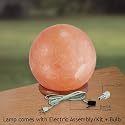 Indus Classic Himalayan Natural Crystal Salt Globe Lamp 7-8 LBS with Cords & Bulb