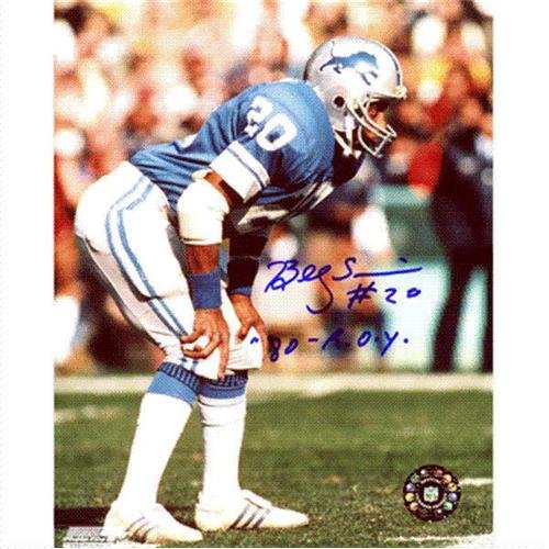 Billy Sims Autographed Detroit Lions 8x10 Photo w/ 
