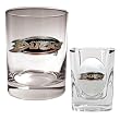 Anaheim Mighty Ducks Rocks Glass & Square Shot Glass Set - Primary Logo NHL Hockey
