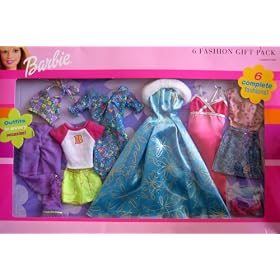 Barbie 6 Fashion Gift Pack - Outfits for Every Occasion! - Fashion Clothes (2000)