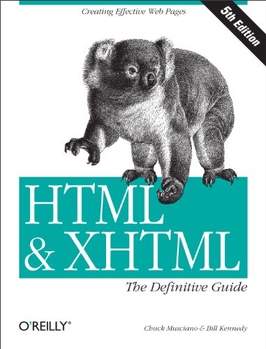 HTML  XHTML: The Definitive Guide: The Definitive Guide (HTML  XHTML: Definitive Guide)