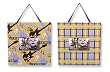 Trend Lab Set of 2 Frame Set , Rockstar Print