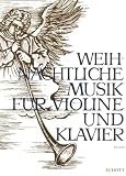 Weihnachtliche Musik. Violine, Klavier