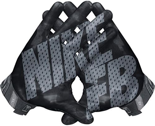 Nike FB Vapor Jet 3.0 2015 Youth Football Skill Gloves Black White Small