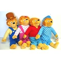 SET OF 4 Berenstain Bear 18 Plush Dolls ~ Papa + Mama + Sister + Brother