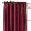 Classic Home Faux-Silk Window Panel - Molly Red
