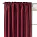 Classic Home Faux-Silk Window Panel - Molly Red