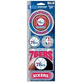 Philadelphia 76ers Official 10.5" x 4" Prismatic Decal Set