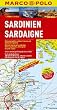 MARCO POLO Karte Sardinien 1:200.000: Mit landschaftlich sch�nen Strecken und Sehensw�rdigkeiten. �bersichtskarte zum Ausklappen, Entfernungstabelle, Ortsregister, Cityplan Cagliari