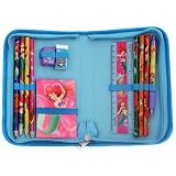 Disney Princess Ariel The Little Mermaid Stationery Supplies with Zipper Pouch