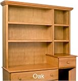 DaVinci Kalani Combo Dresser Hutch in Honey Oak