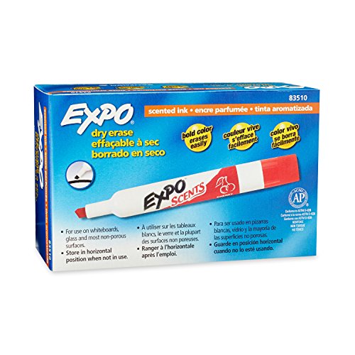 EXPO Scented Dry Erase Markers, Chisel Tip, Assorted Colors, 12Count New eBay